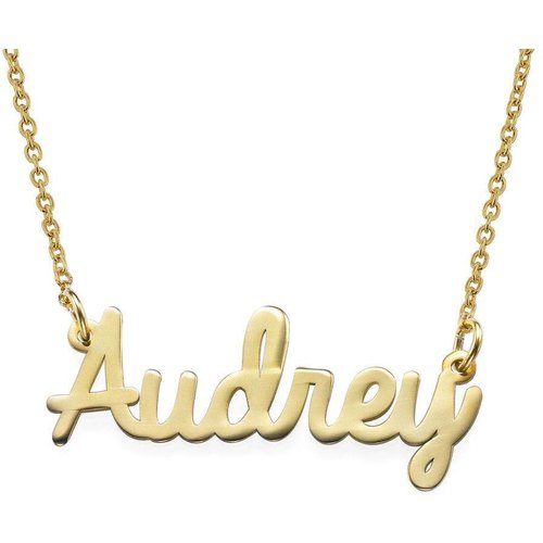 14K Gold Personalized Classic Name Pendant Necklace