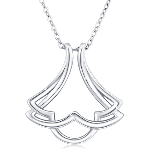 Sterling Silver Cloud Pendant Necklace
