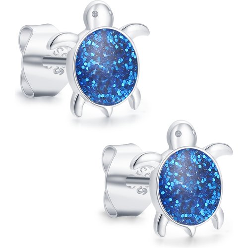 Sterling Silver Tortoise Stud Earrings
