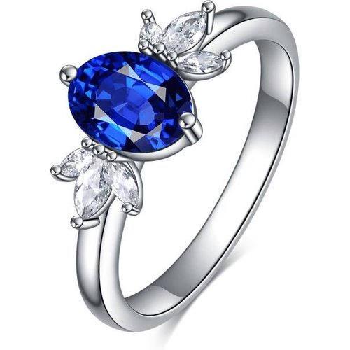 September Birthstone Ring Sapphire Blue Birthday Jewelry for Women