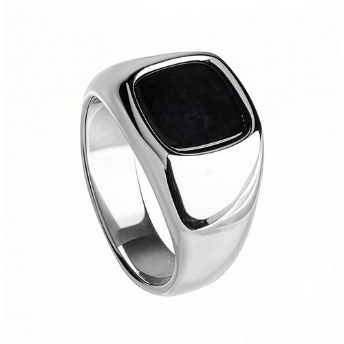 Sterling Silver Agate Ring for Men
