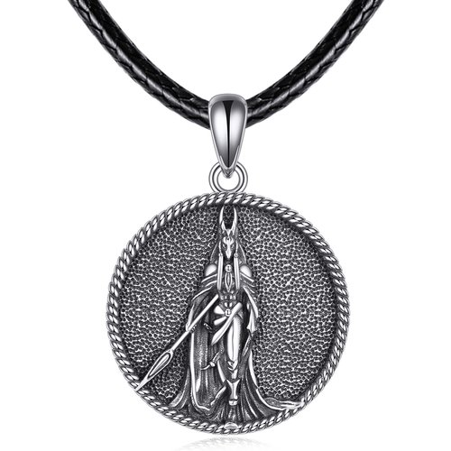 Sterling Silver Anubis Pendant Necklace