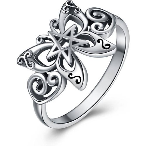 Sterling Silver Butterfly & Celtic Knot Ring