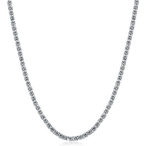 Sterling Silver Byzantine Chain Necklace