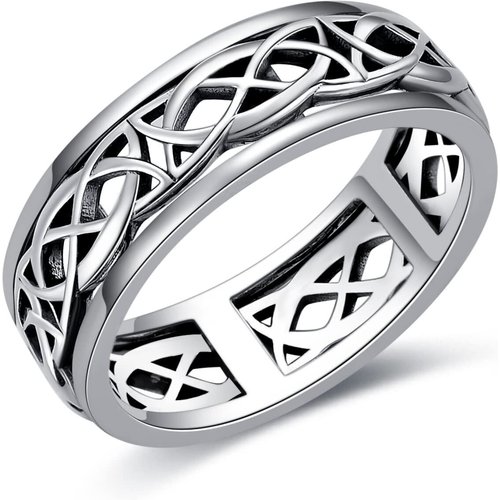 Sterling Silver Celtic Knot Ring for Men