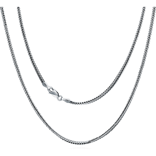 Sterling Silver Herringbone Chain Necklace in 16 Inches