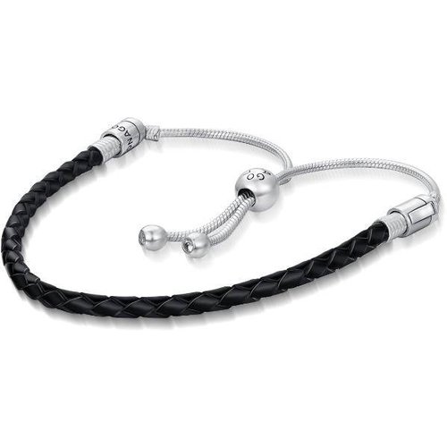 Sterling Silver Circular Shaped Snake Chain Bracelet