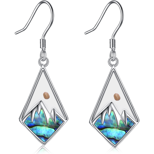 Sterling Silver Faith Mountain Mustard Seed Leverback Earrings Jewelry