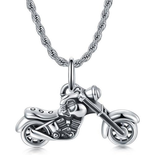 Sterling Silver Father & Son Pendant Necklace for Men