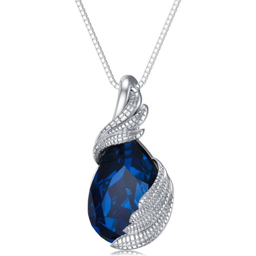 Sterling Silver Feather Pendant Necklace