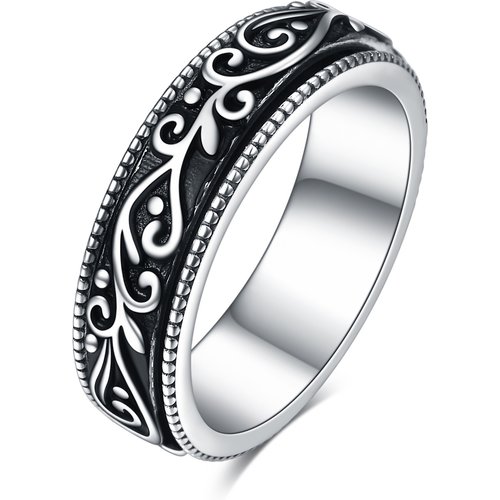 Sterling Silver Filigree Spinner Ring