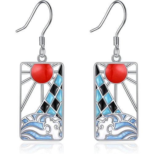 Sterling Silver Filigree & Spray With Sun Drop Earrings For Women