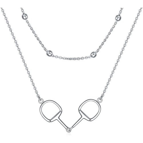 Sterling Silver Horse Layered Necklace