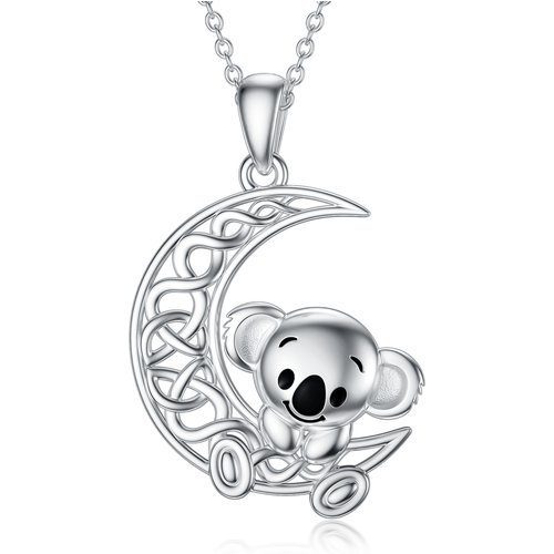 Sterling Silver Koala Pendant Necklace