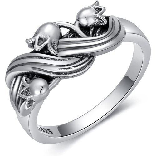 Sterling Silver Lily Of The Valley Ring