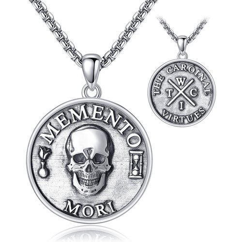 Sterling Silver Mori Pendant Necklace for Men