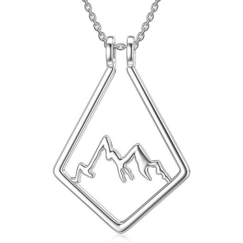 Sterling Silver Mountains Pendant Necklace