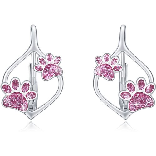 Sterling Silver Paw Stud Earrings