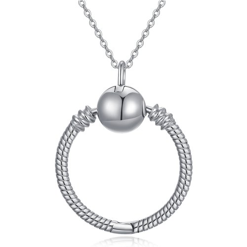 Sterling Silver Ball Pendant Necklace