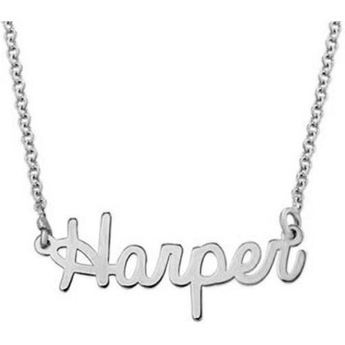 Sterling Silver Personalized Classic Name Pendant Necklace