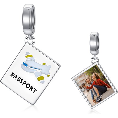 Sterling Silver Personalized Photo Dangle Charm
