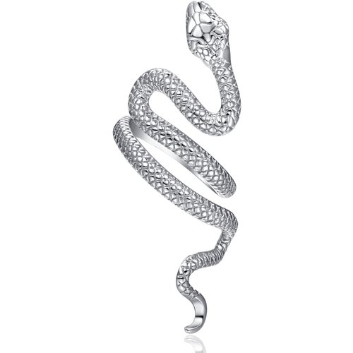 Sterling Silver Rattlesnake Wrap Open Ring