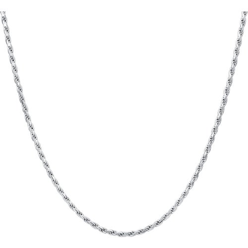 Sterling Silver Rope Chain Necklace