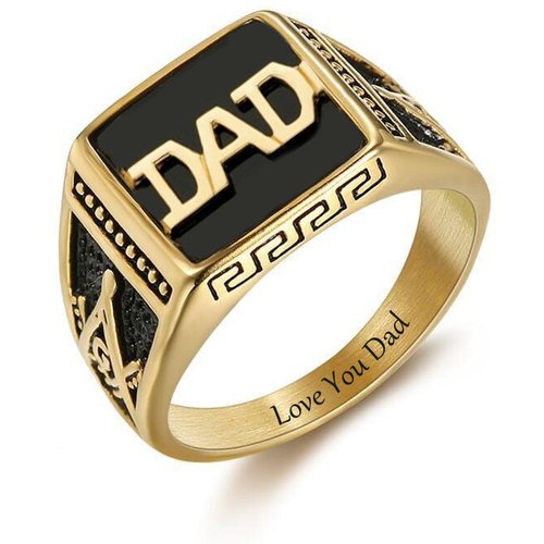 Sterling Silver with Rose Gold Plated Personalized Classic Name Signet Ring