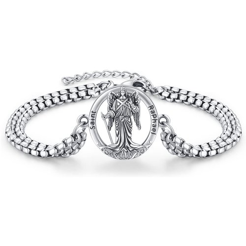 Sterling Silver San Rafael Charm Bracelet for Men