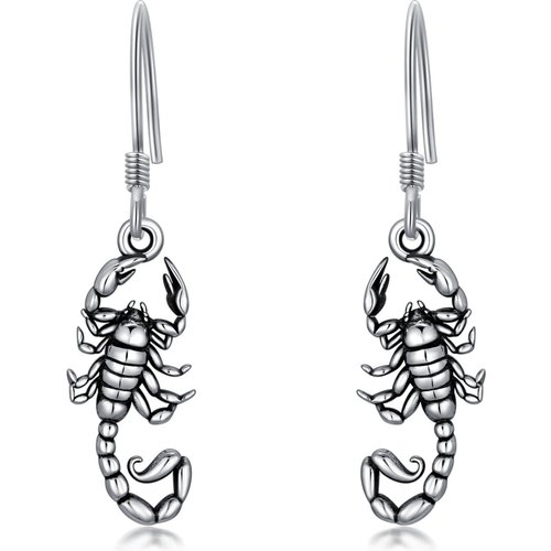 Sterling Silver Scorpio Drop Earrings
