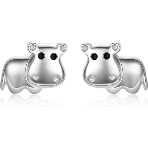 Sterling Silver Seahorse Stud Earrings