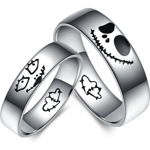 Sterling Silver Skull Couple Rings