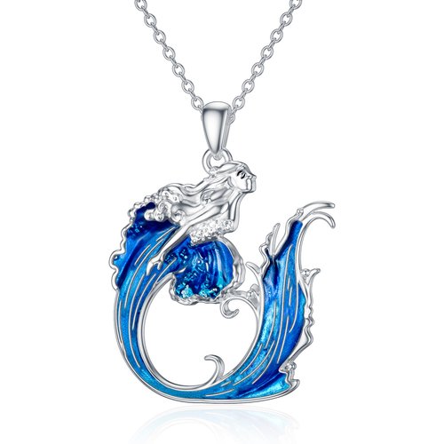 Sterling Silver Spray Pendant Necklace