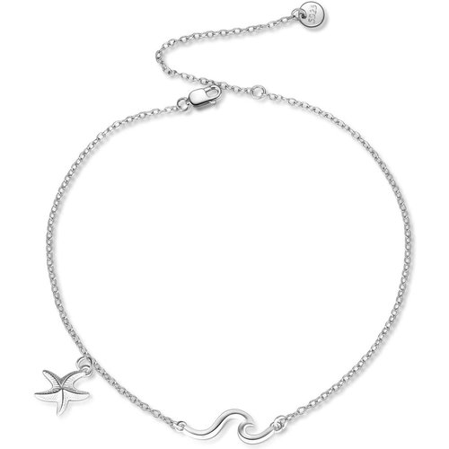 Sterling Silver Starfish Charm Bracelet