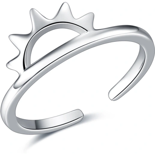 Sterling Silver Sun Open Ring
