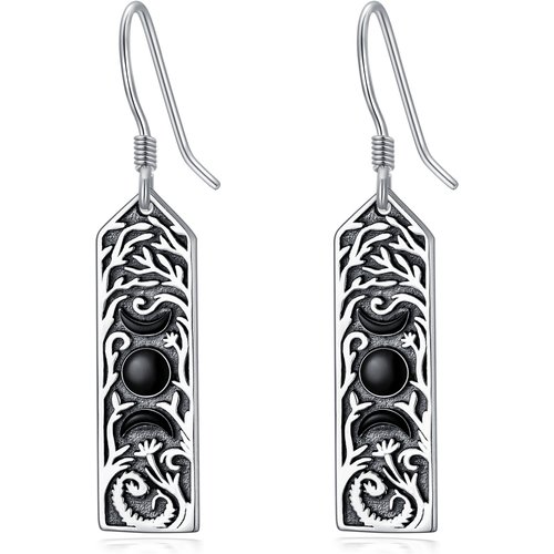 Sterling Silver Tree Of Life Drop Earrings