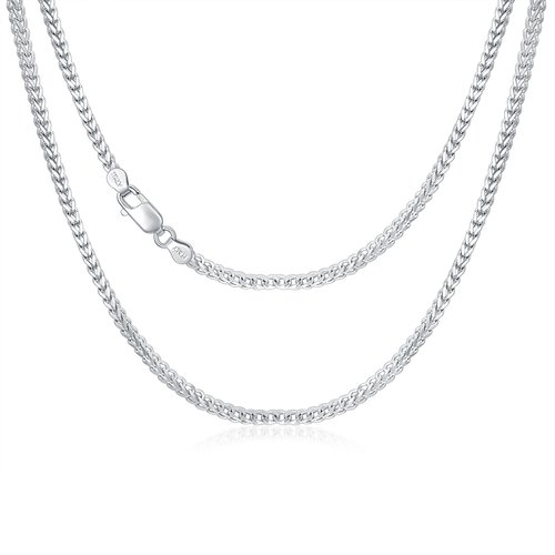 Sterling Silver Wheat Chain Necklace