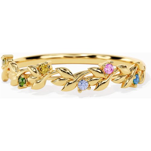 Gold Vermeil Cubic Zirconia Wildflowers Ring for Women