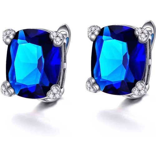Sterling Silver Zircon Stud Earrings