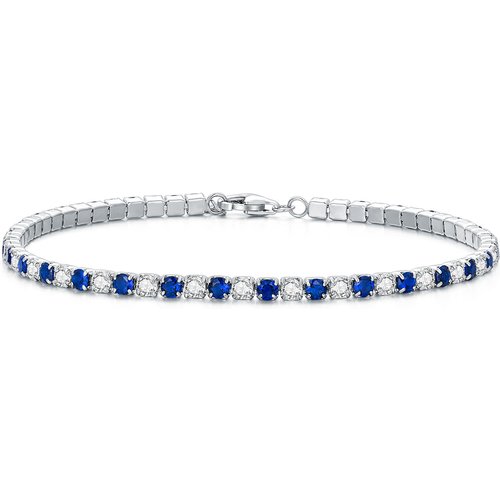 Sterling Silver Zircon Tennis Chain Bracelet Gift For Her