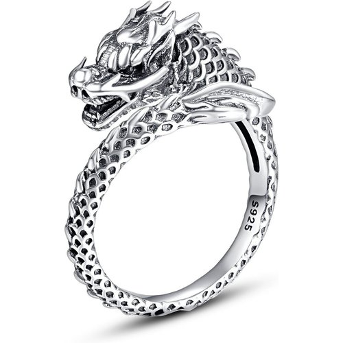 Sterling Silver Dragon Open Ring