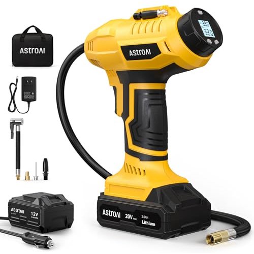 Best Handheld Cordless Tire Inflator Portable Air Compressor in 2024 | AstroAI