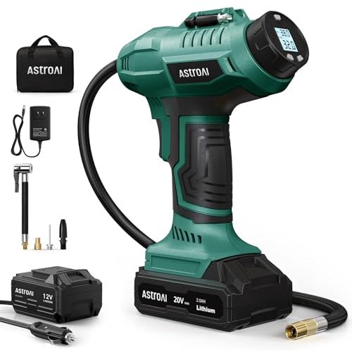 Get the Battery Powered Air Compressor for Easy Tire Inflation | AstroAI
