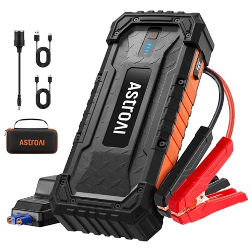 AstroAI S8 Ultra+ Car Battery Jump Starter, 5000A Peak Portable Car Jump Starter for Up to All Gas & 10.0L Diesel Engines