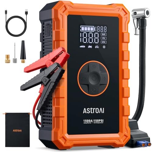 Portable Jump Starter with Air Compressor | AstroAI?