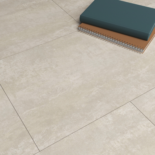 Suelo vinílico spc clic sibai efecto baldosa piedra blanca bl000 artens