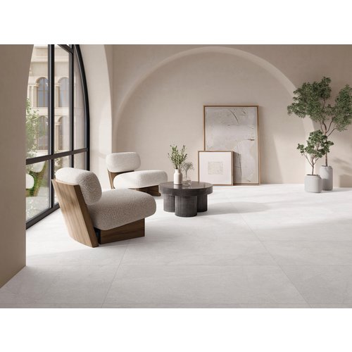 Suelo/azulejo porcelánico alleghe efecto mármol white mate 60x120 cm c1