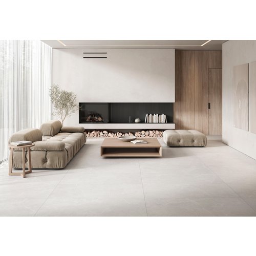 Suelo/azulejo porcelánico storm efecto piedra white 60x120 cm c1