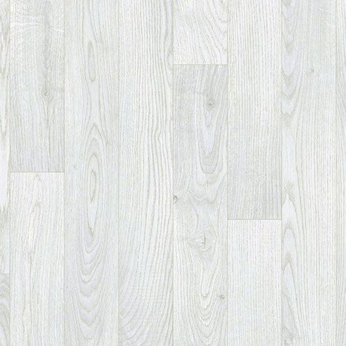 Link suelos vinílicos - imitación parquet blanco con vetas grises - rollo 2m x 20m
