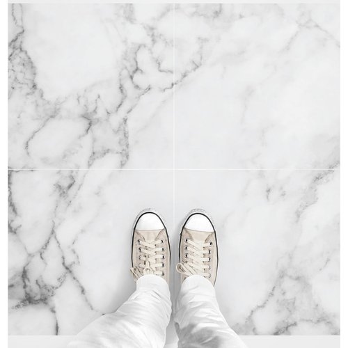 4 vinilo baldosas de cemento suelo mármol blanco antideslizante - adhesivo pared - sticker revestimiento - 4stickers20x20cm